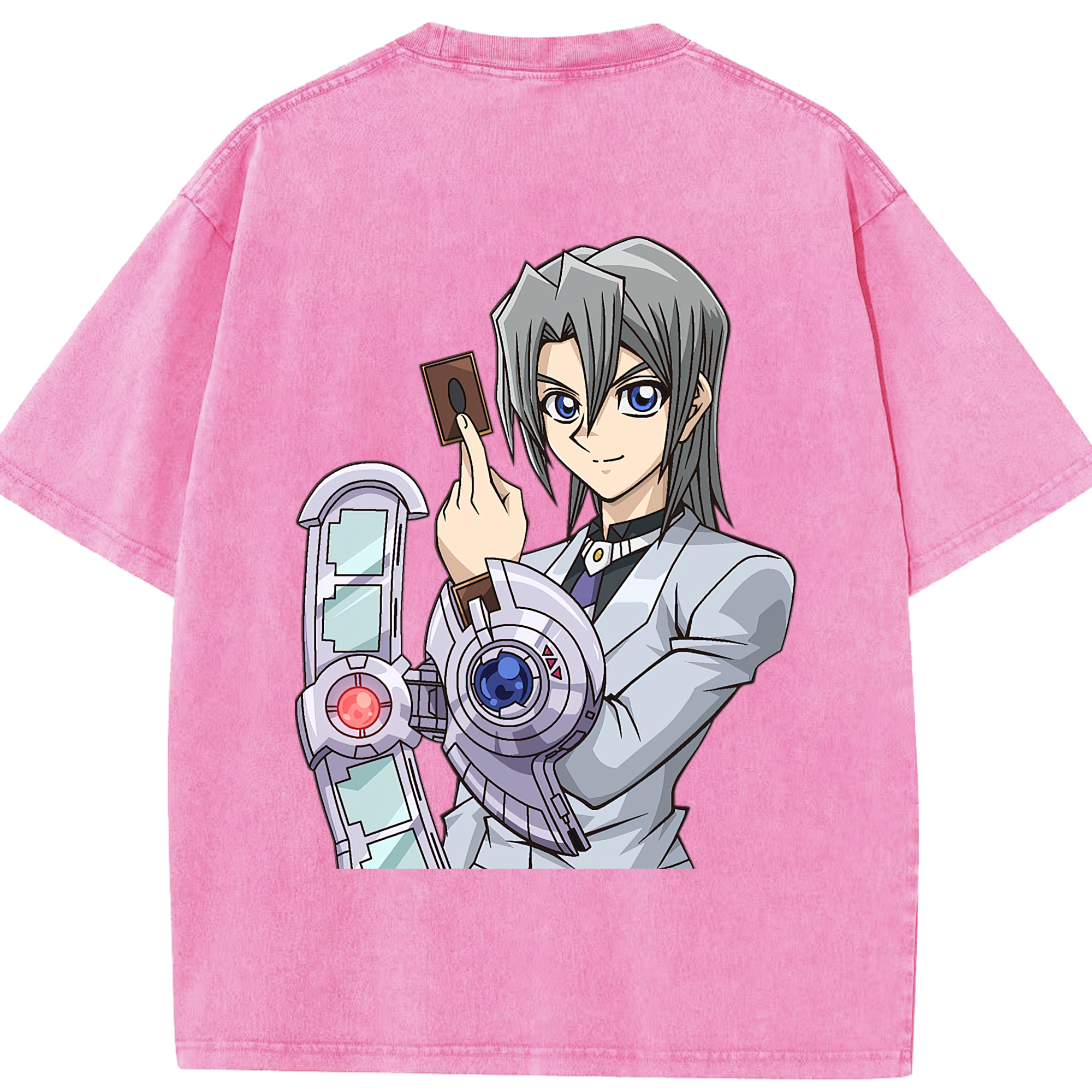 （画像用） 遊☆戯☆王 Yu-Gi-Oh! 綿100% ヴィンテージ風 半袖Tシャツ（背面プリント）